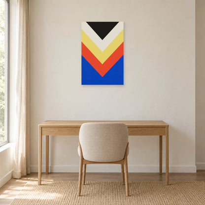 Affiche Chevrons - Cadence dans un bureau - Art Virtuoso