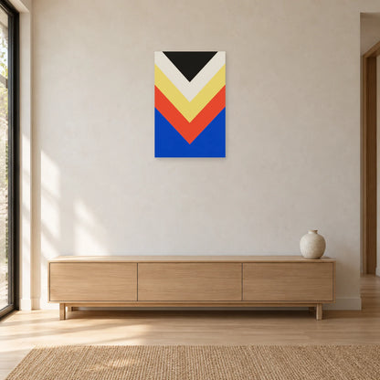 Affiche Chevrons - Cadence dans une entrée ou un couloir - Art Virtuoso