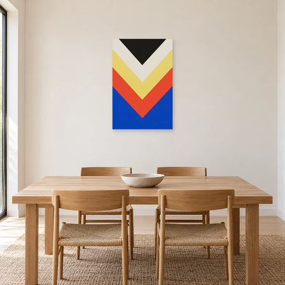 Affiche Chevrons - Cadence dans une salle à manger - Art Virtuoso