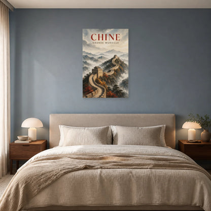 Affiche Chine – Grande Muraille dans une chambre - Art Virtuoso