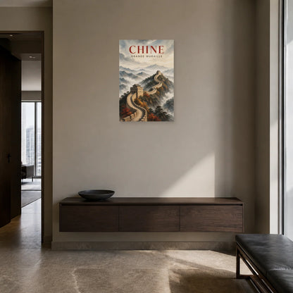 Affiche Chine – Grande Muraille dans une entrée ou un couloir - Art Virtuoso
