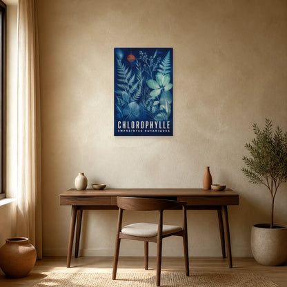 Affiche Chlorophylle – Empreintes Botaniques dans un bureau - Art Virtuoso