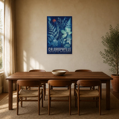 Affiche Chlorophylle – Empreintes Botaniques dans une salle à manger - Art Virtuoso