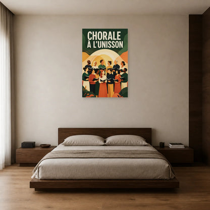 Affiche Chorale - A l unisson dans une chambre - Art Virtuoso