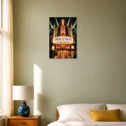 Affiche Cinéma le Palace – Grand Écran dans une chambre - Art Virtuoso