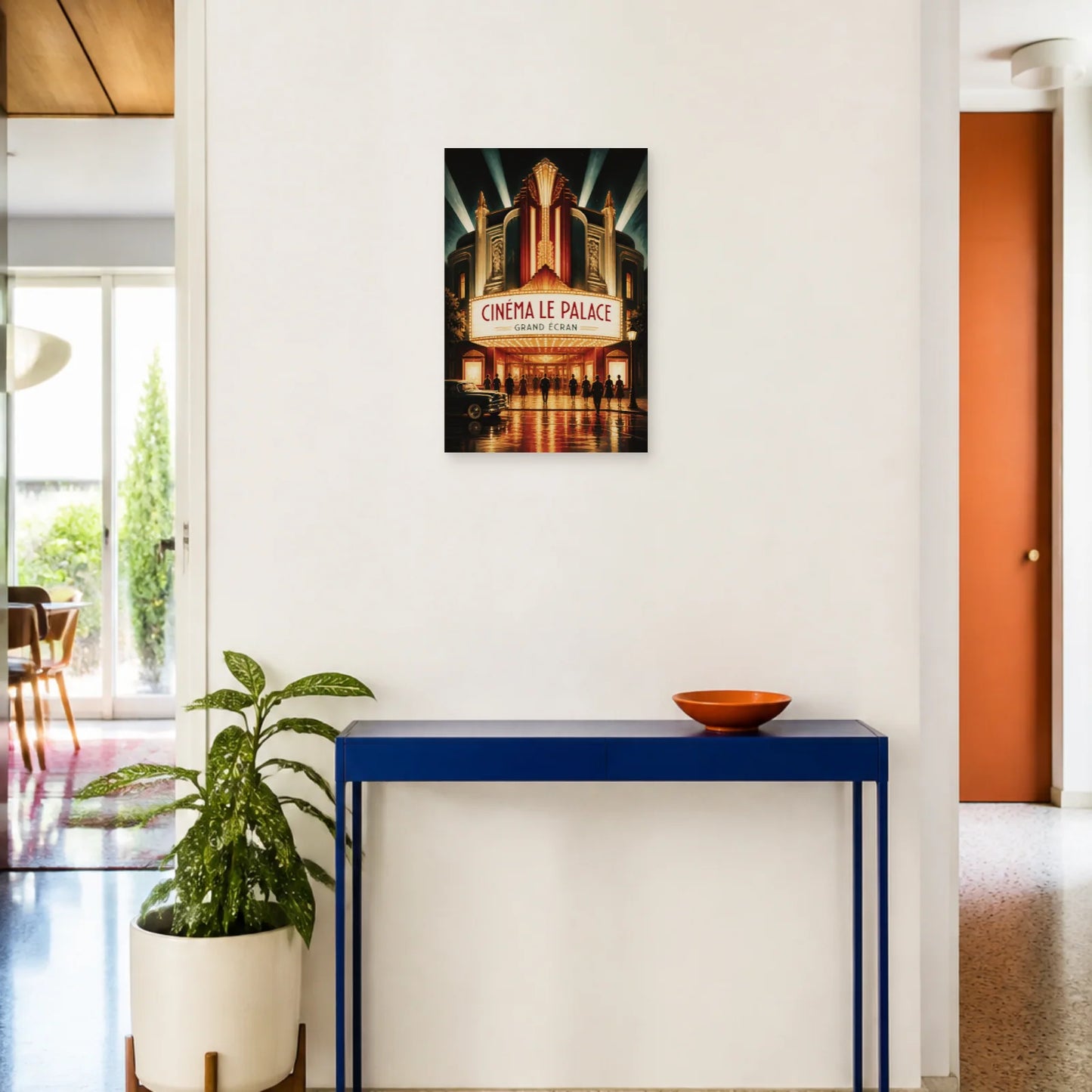 Affiche Cinéma le Palace – Grand Écran dans une entrée ou un couloir - Art Virtuoso