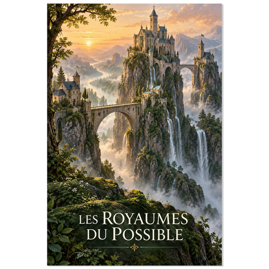 Citadelle et ponts voûtés avec LES ROYAUMES DU POSSIBLE, affiche 30 × 45 cm