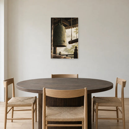 Affiche Cloche de temple - Résonance dans une salle à manger - Art Virtuoso