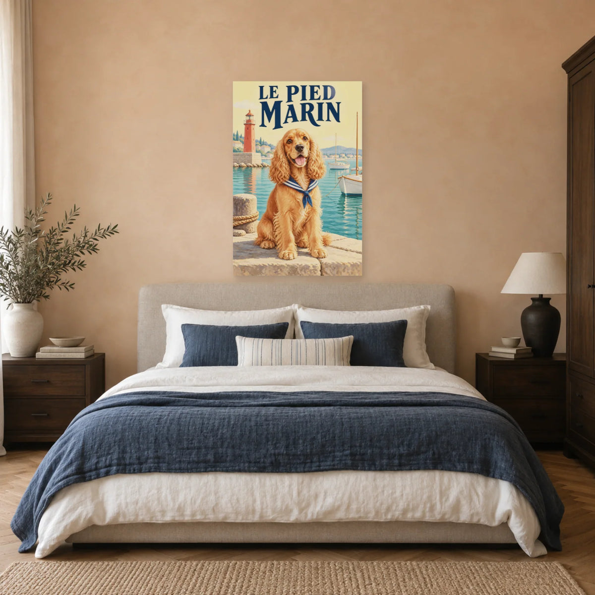 Affiche Cocker - Le pied marin dans une chambre - Art Virtuoso