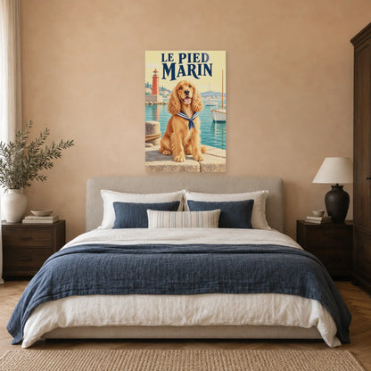 Affiche Cocker - Le pied marin dans une chambre - Art Virtuoso