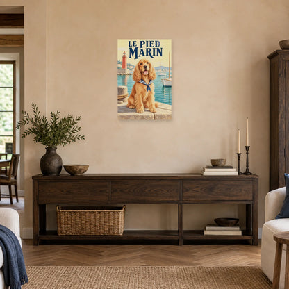 Affiche Cocker - Le pied marin dans une entrée ou un couloir - Art Virtuoso