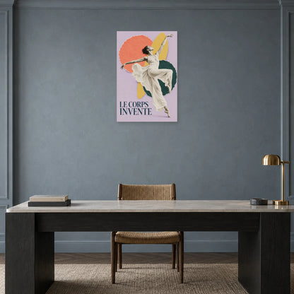 Affiche Collage danse - Le corps invente dans un bureau - Art Virtuoso