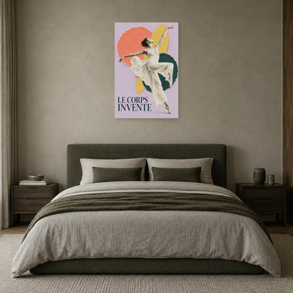 Affiche Collage danse - Le corps invente dans une chambre - Art Virtuoso