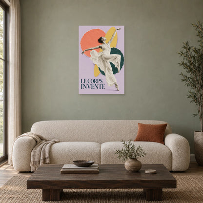 Affiche Collage danse - Le corps invente dans un salon - Art Virtuoso