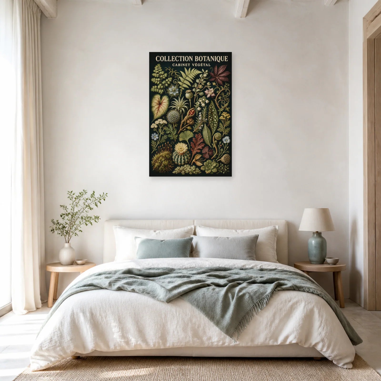 Affiche Collection Botanique – Cabinet Végétal dans une chambre - Art Virtuoso