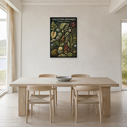 Affiche Collection Botanique – Cabinet Végétal dans une salle à manger - Art Virtuoso
