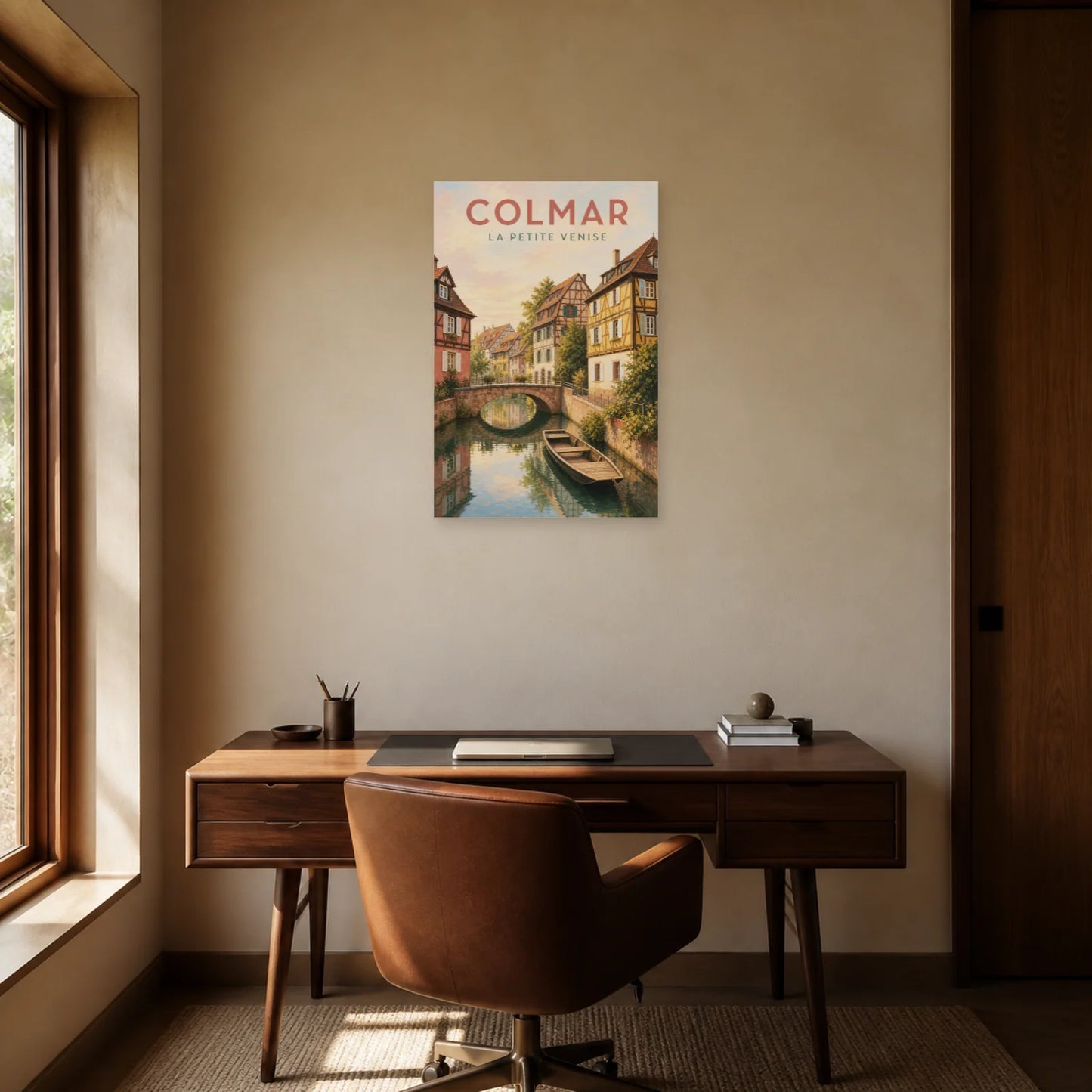 Affiche Colmar – La Petite Venise dans un bureau - Art Virtuoso