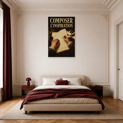 Affiche Composer - L inspiration dans une chambre - Art Virtuoso