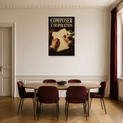 Affiche Composer - L inspiration dans une salle à manger - Art Virtuoso
