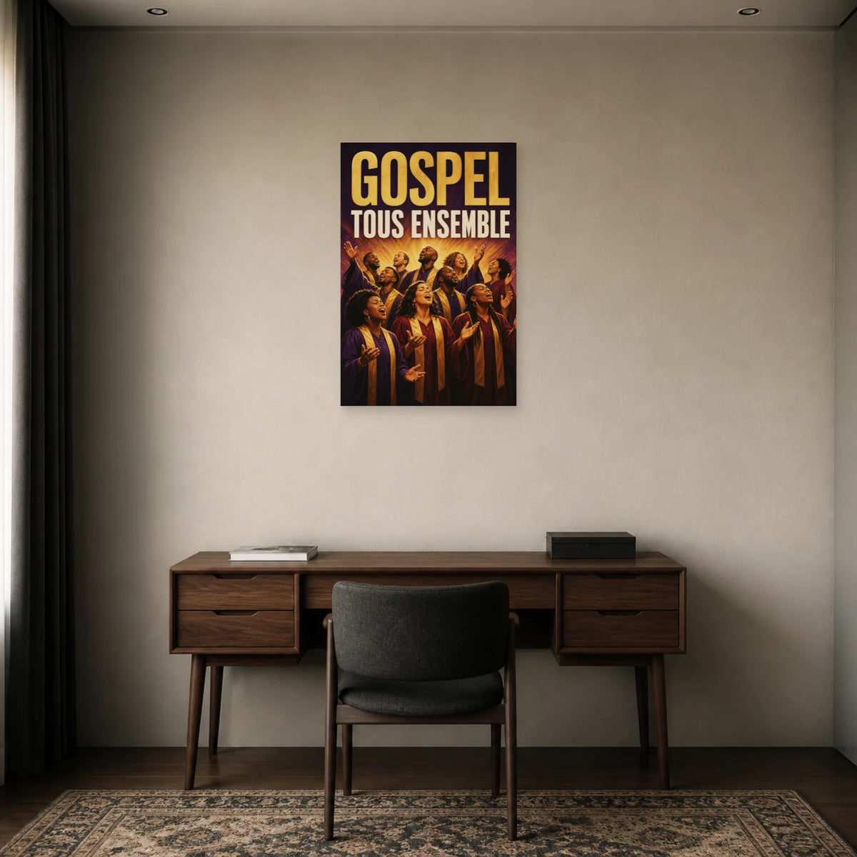Affiche Concert gospel - Tous ensemble dans un bureau - Art Virtuoso