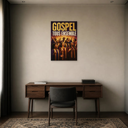 Affiche Concert gospel - Tous ensemble dans un bureau - Art Virtuoso