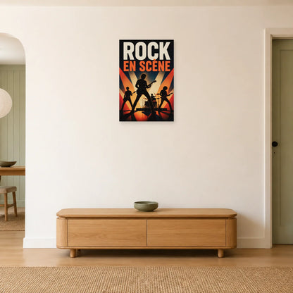 Affiche Concert rock - En scene dans une entrée ou un couloir - Art Virtuoso