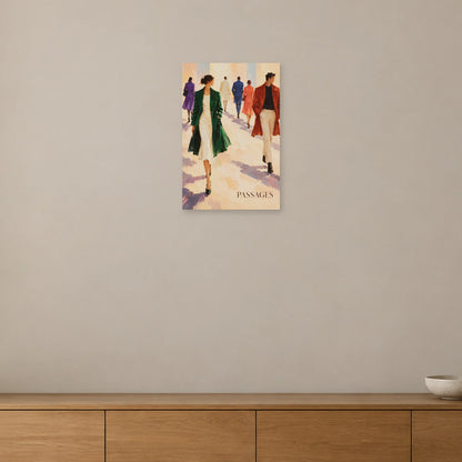 Affiche contemporaine – Passages dans une salle à manger - Art Virtuoso