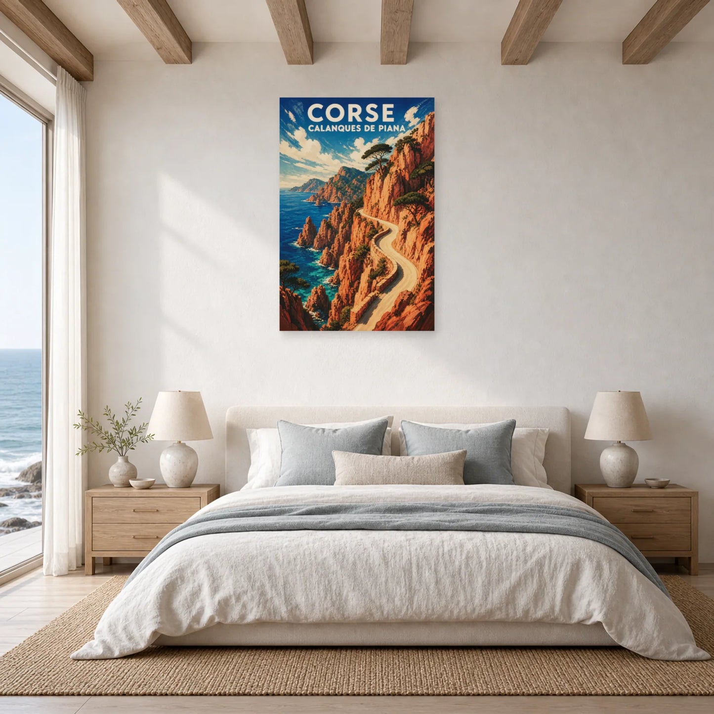 Affiche Corse – Calanques de Piana dans une chambre - Art Virtuoso