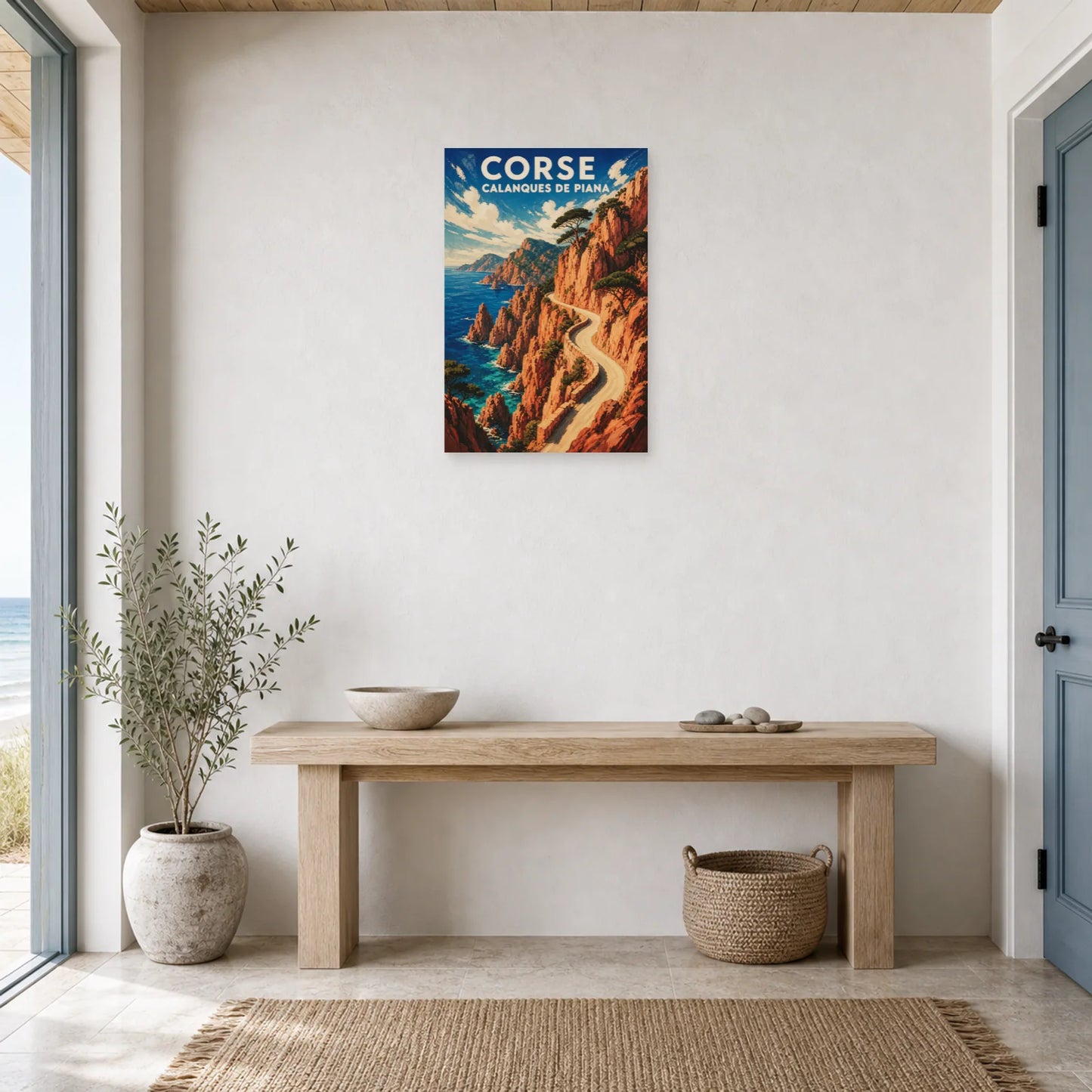 Affiche Corse – Calanques de Piana dans une entrée ou un couloir - Art Virtuoso