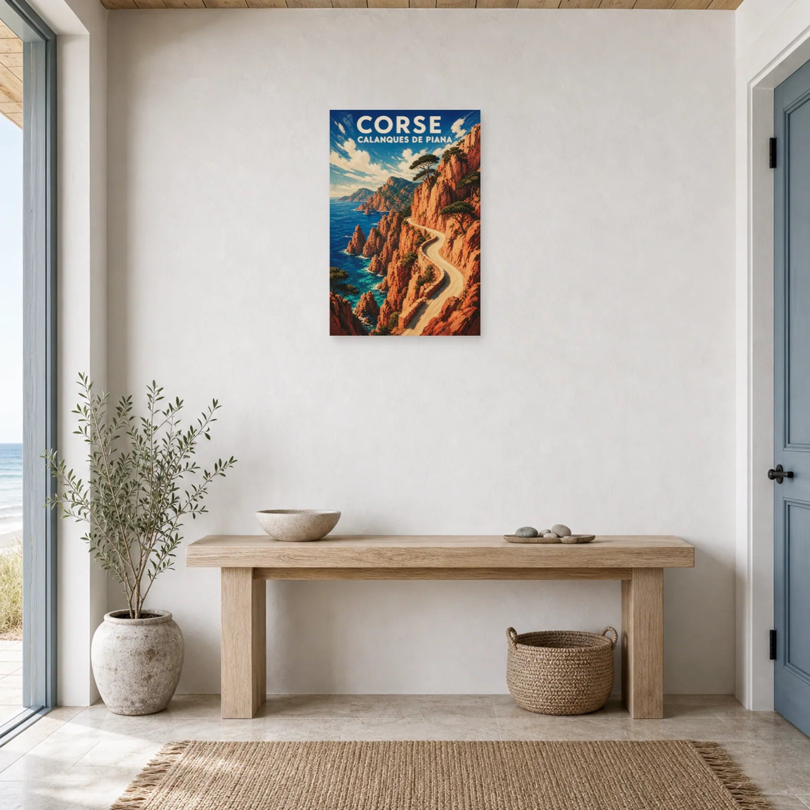 Affiche Corse – Calanques de Piana dans une entrée ou un couloir - Art Virtuoso