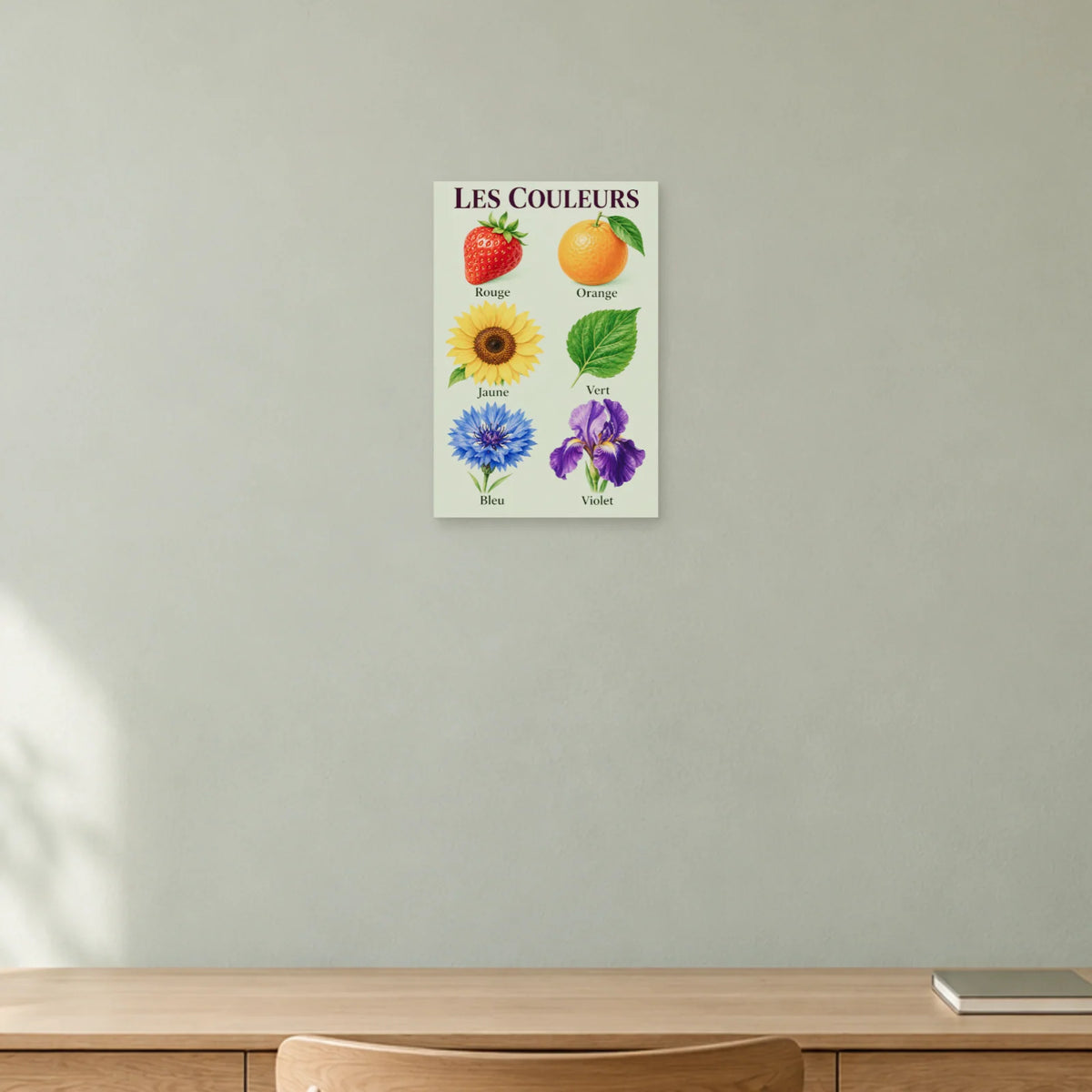 Affiche Couleurs - Le jardin des couleurs dans un bureau - Art Virtuoso
