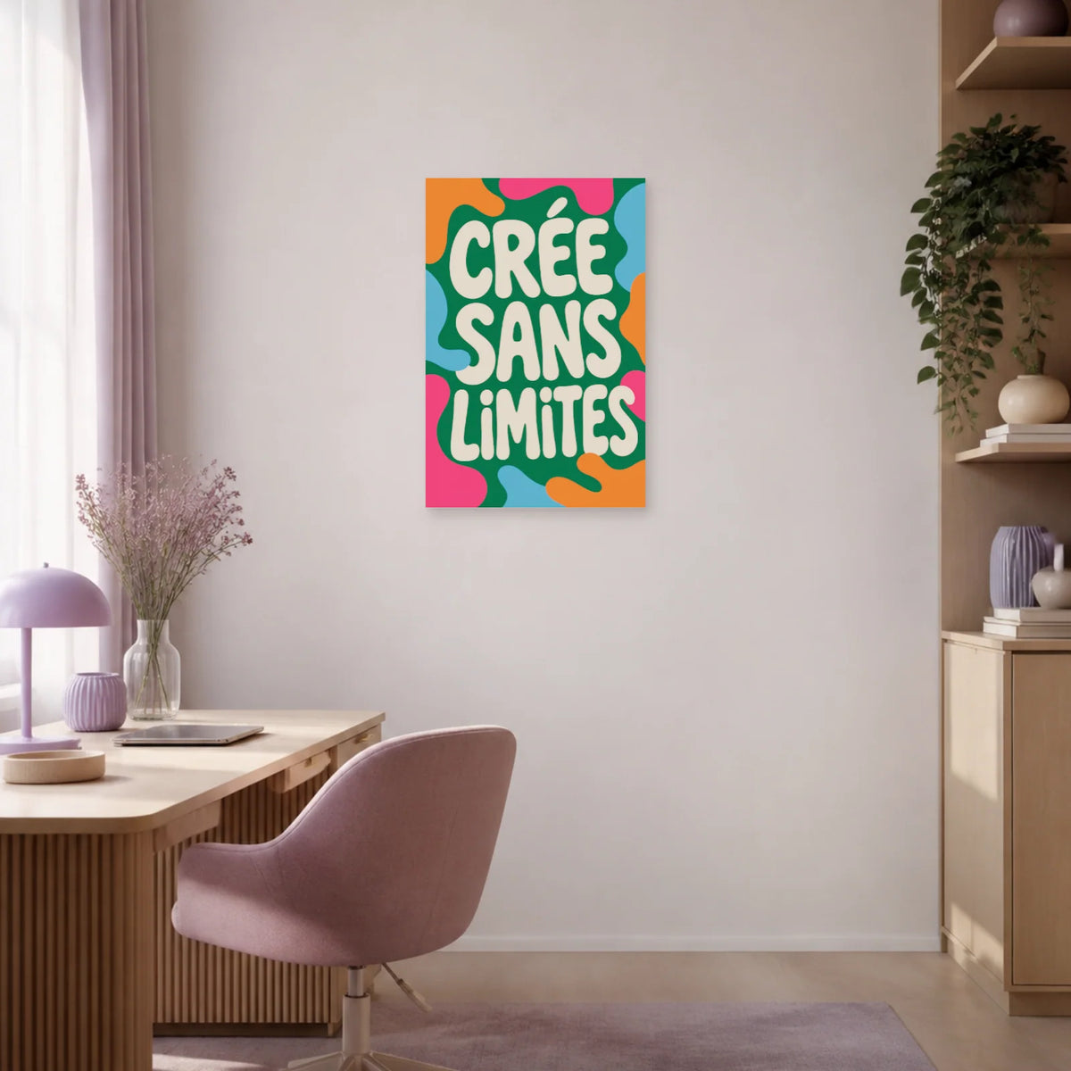 Affiche Crée sans limites – Formes libres dans un bureau - Art Virtuoso