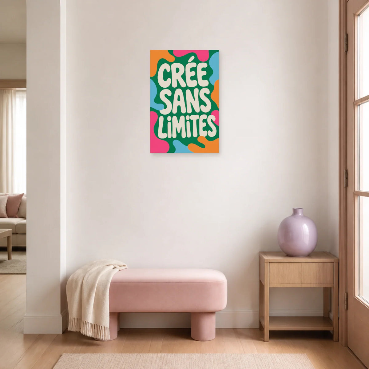 Affiche Crée sans limites – Formes libres dans une entrée ou un couloir - Art Virtuoso