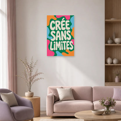 Affiche Crée sans limites – Formes libres dans un salon - Art Virtuoso
