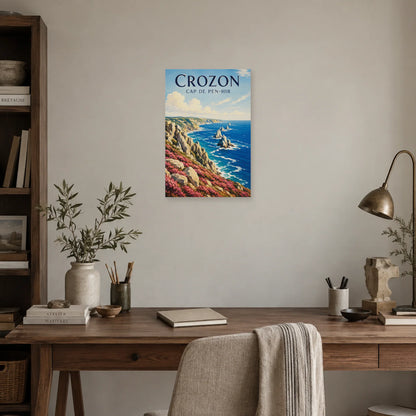 Affiche Crozon - Cap de Pen-Hir dans un bureau - Art Virtuoso