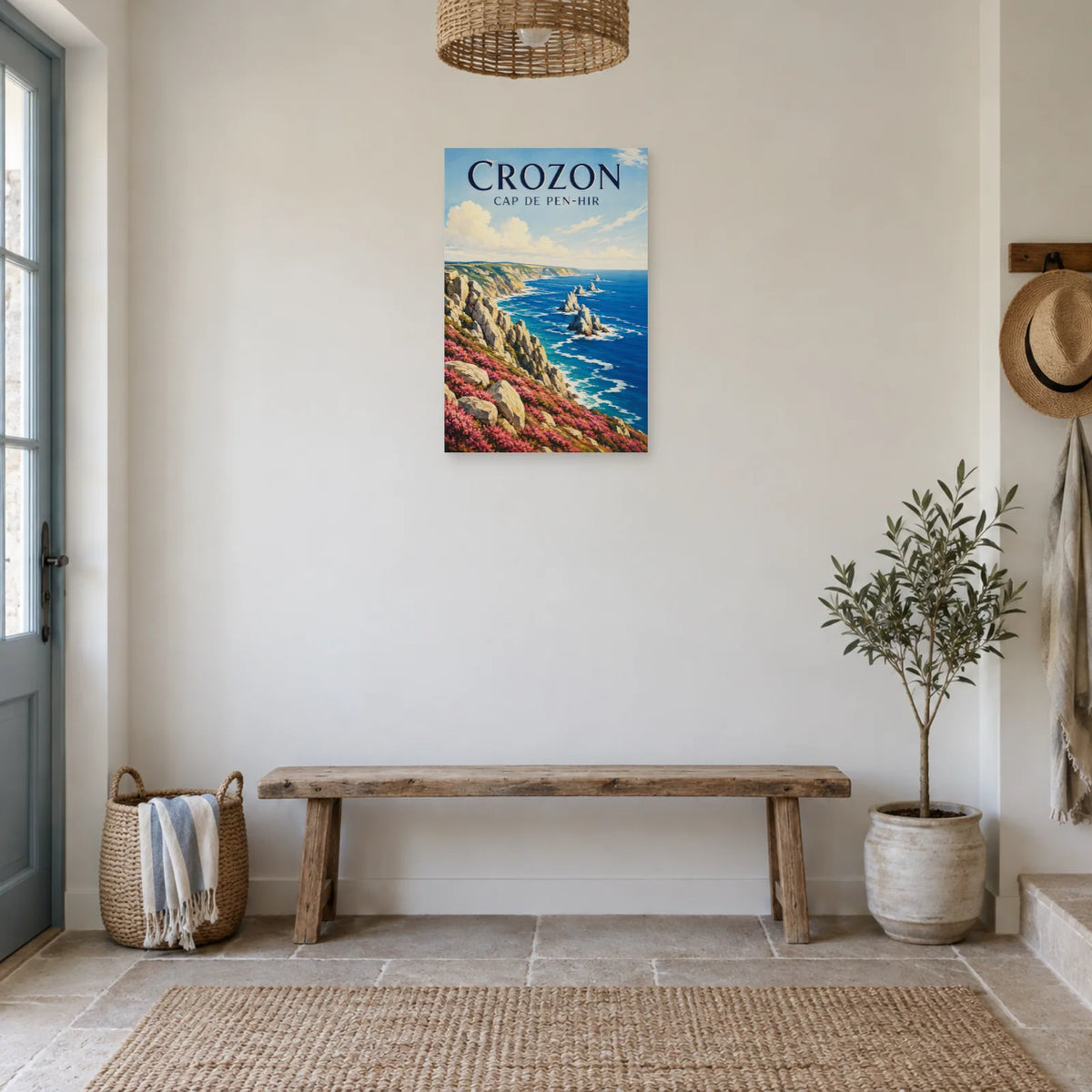 Affiche Crozon - Cap de Pen-Hir dans une entrée ou un couloir - Art Virtuoso