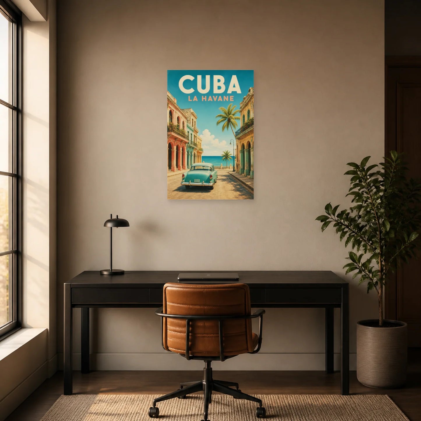 Affiche Cuba – La Havane dans un bureau - Art Virtuoso