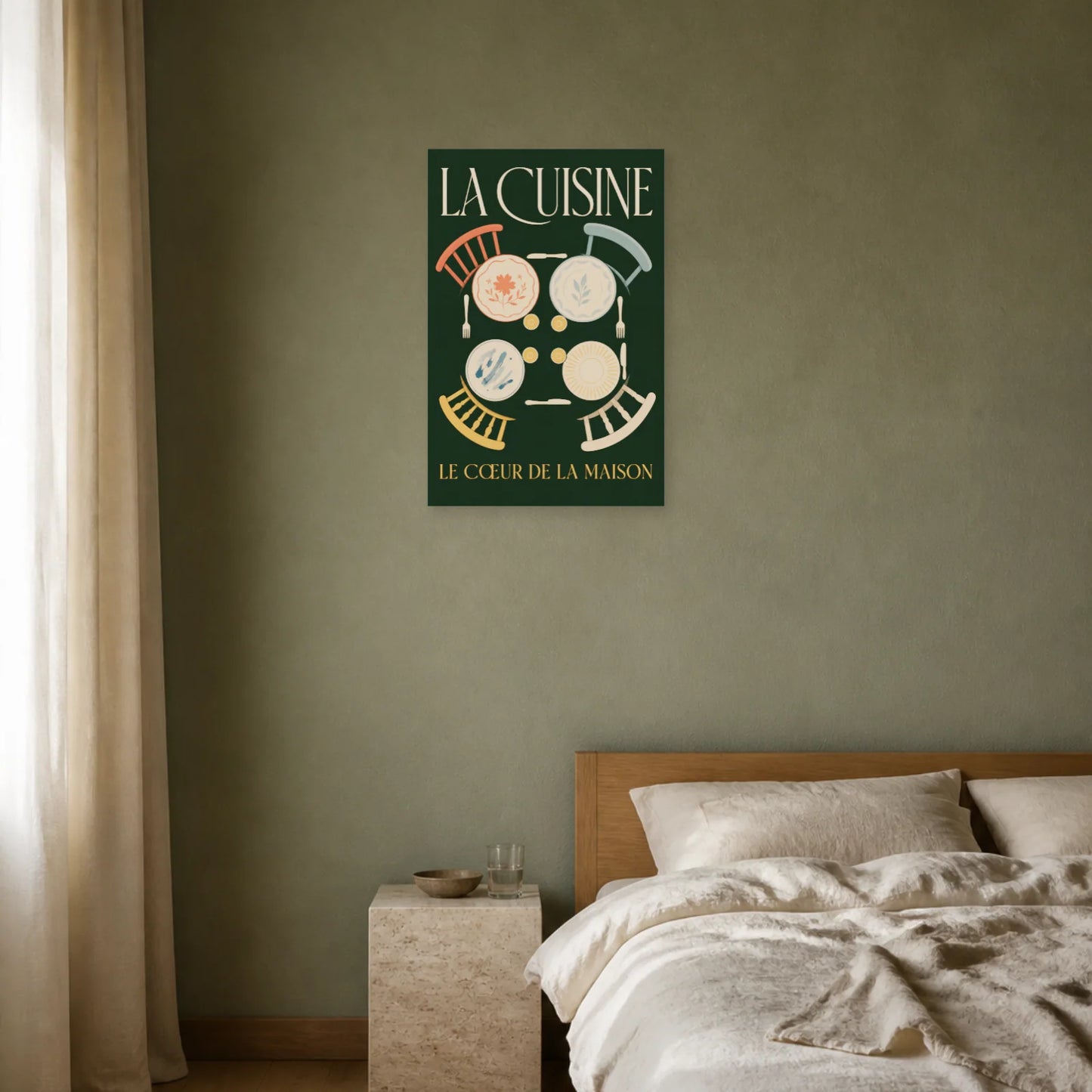Affiche La Cuisine – Le Cœur de la Maison dans une chambre - Art Virtuoso