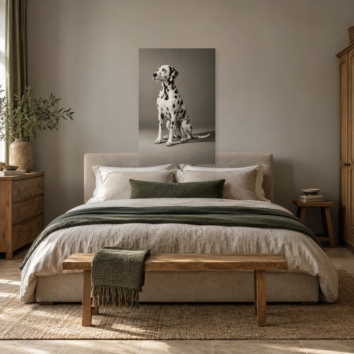 Affiche Dalmatien - Points d'équilibre dans une chambre - Art Virtuoso