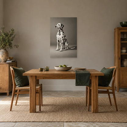 Affiche Dalmatien - Points d'équilibre dans une salle à manger - Art Virtuoso