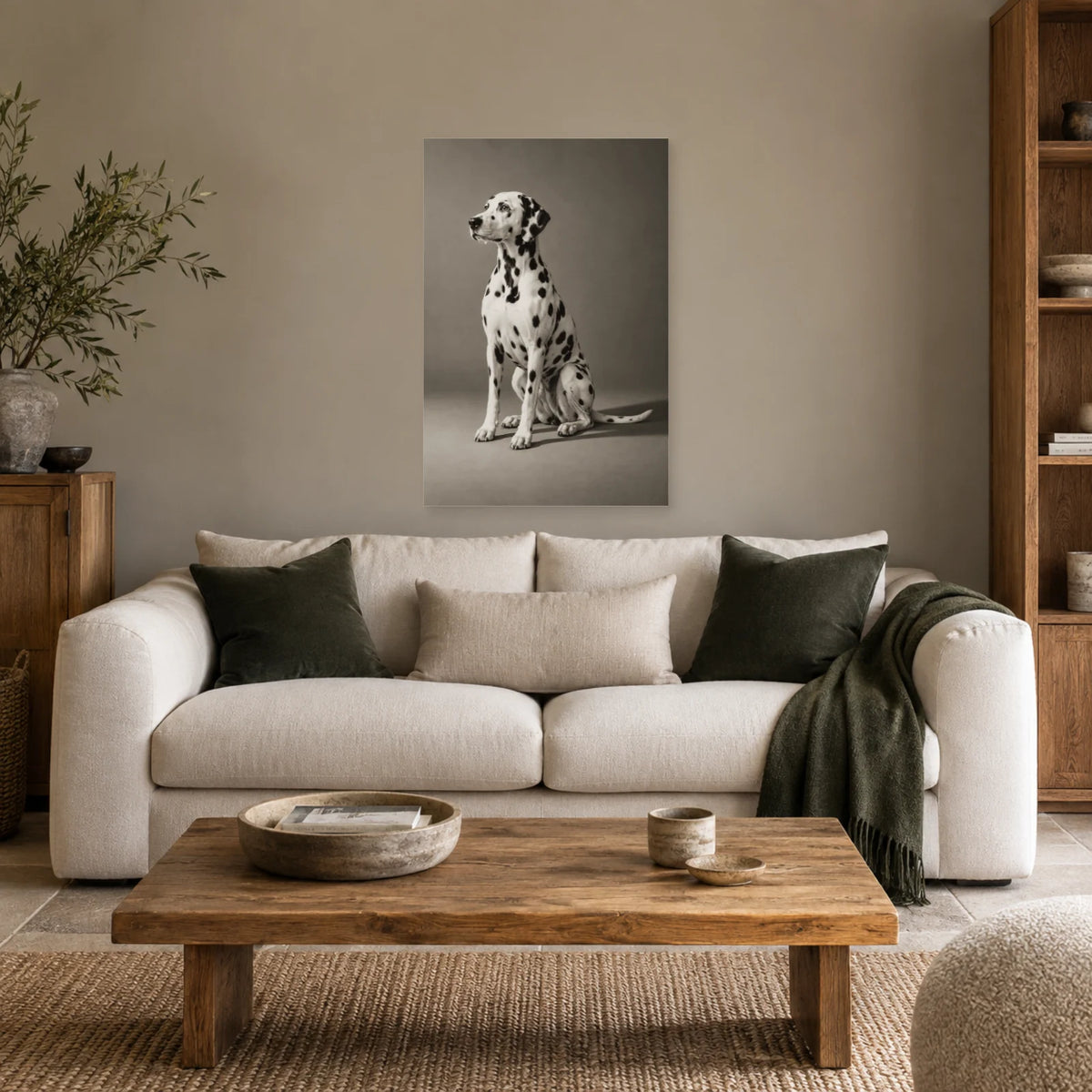 Affiche Dalmatien - Points d'équilibre dans un salon - Art Virtuoso