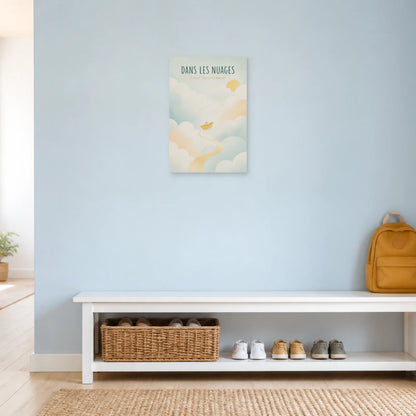 Affiche Dans les Nuages – Tout Doucement dans une entrée ou un couloir - Art Virtuoso