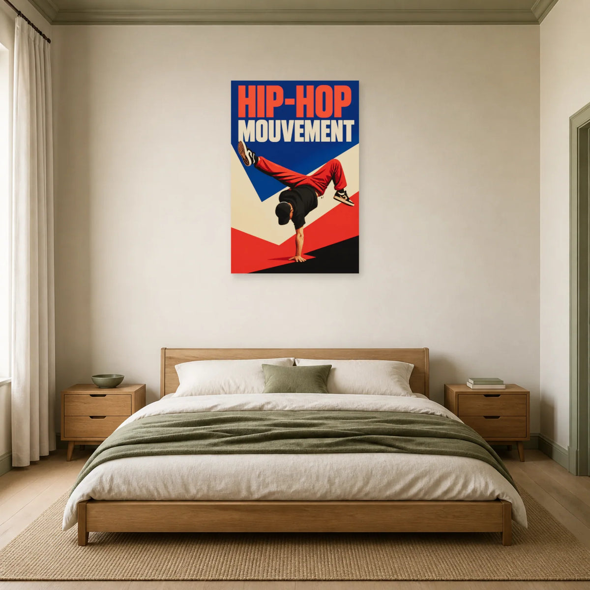 Affiche Danse hip-hop - Mouvement dans une chambre - Art Virtuoso