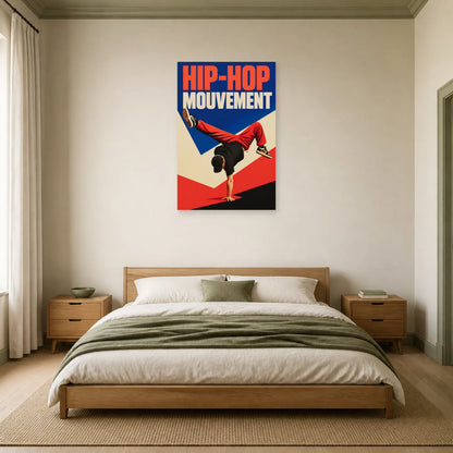 Affiche Danse hip-hop - Mouvement dans une chambre - Art Virtuoso