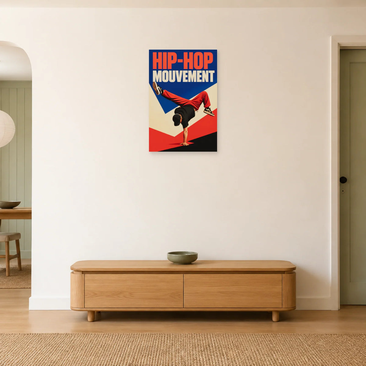 Affiche Danse hip-hop - Mouvement dans une entrée ou un couloir - Art Virtuoso