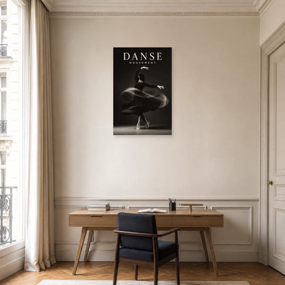 Affiche Danse – Mouvement dans un bureau - Art Virtuoso
