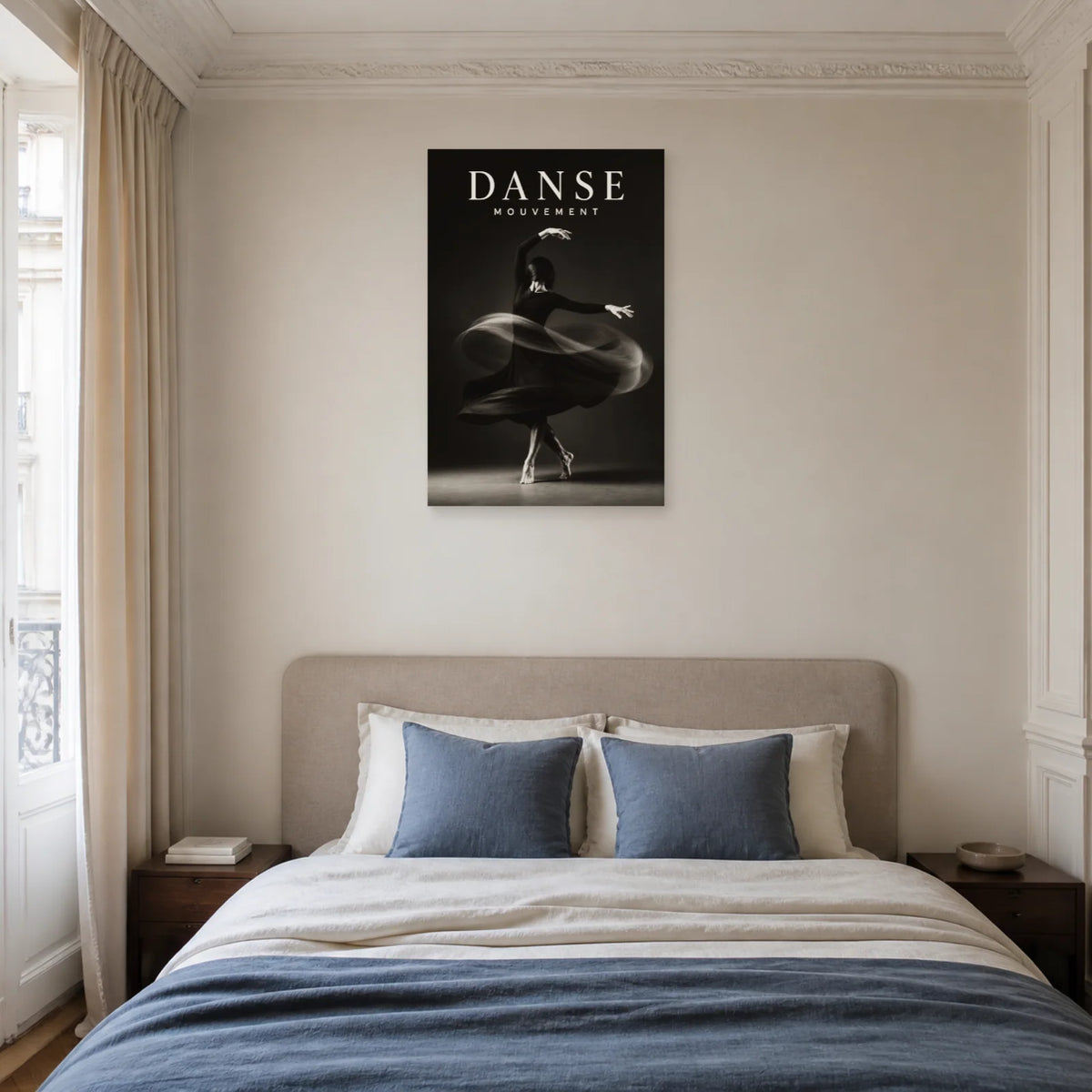 Affiche Danse – Mouvement dans une chambre - Art Virtuoso