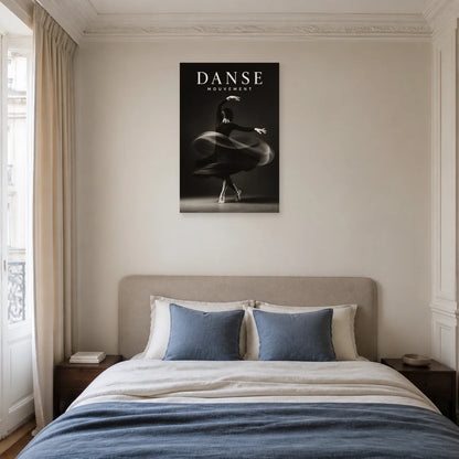 Affiche Danse – Mouvement dans une chambre - Art Virtuoso