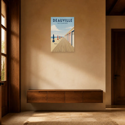 Affiche Deauville – Les Planches dans une entrée ou un couloir - Art Virtuoso