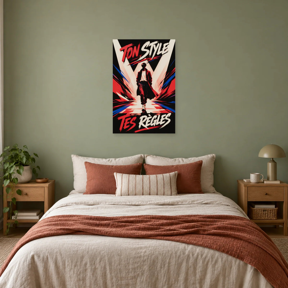 Affiche défilé de mode – Ton style, tes règles dans une chambre - Art Virtuoso